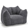 Cesicia 47.2 in-W x 36.2 in-D x 30.7 in-H Beige Chenille Square Bean Bag Sofa Chair - 2 of 4