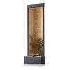 Alpine Corporation 72" Metal Mirror Waterfall Fountain with Stones and Lights Bronze - image 3 of 4