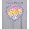 Women's - Polly Pocket - Polly Pocket Heart Oversized Graphic T-Shirt - 2 of 4