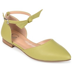 Journee Collection Womens Vielo Ballet Almond Toe Buckle Flats - 1 of 4