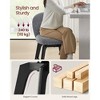VASAGLE Bar Stools Set of 2, Swivel Counter Stools, Solid Wood Legs, Chenille Fabric, 26.2-Inch Tall Counter Height Stools Dining Home Bar - 2 of 4