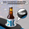 Oval Poker Table for 10 Players, Casino Leisure Gamimg Table with Collapsible Legs, Blackjack Texas Holdem Poker Table with Cup Holders - 3 of 4
