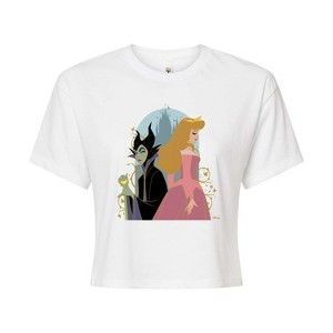 Women's - Disney Princess - Sleeping Beauty Cropped Graphic T-Shirt - 1 of 4
