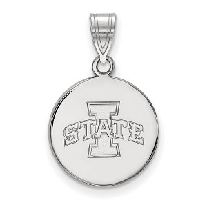 Black Bow Jewelry Sterling Silver Iowa State Cyclones NCAA Medium Pendant - 1 of 3