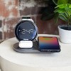 iHome Charging Station with Wireless Charger, Apple Watch Charger, AirPods Charger, USB Charging  – Black/Gray (iWW33) - 4 of 4