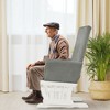 Costway Glider and Ottoman Cushion Set Wooden Baby Nursery Rocking Chair - 4 of 4