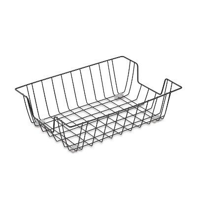 Black Metal Wire Front Loading Legal Size Letter Tray