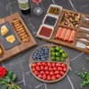 EcoSummer Acacia Wood Charcuterie Board Set, Detachable Cheese Platter with Knives & Bowls, 19-Piece Serving Tray. - 3 of 4