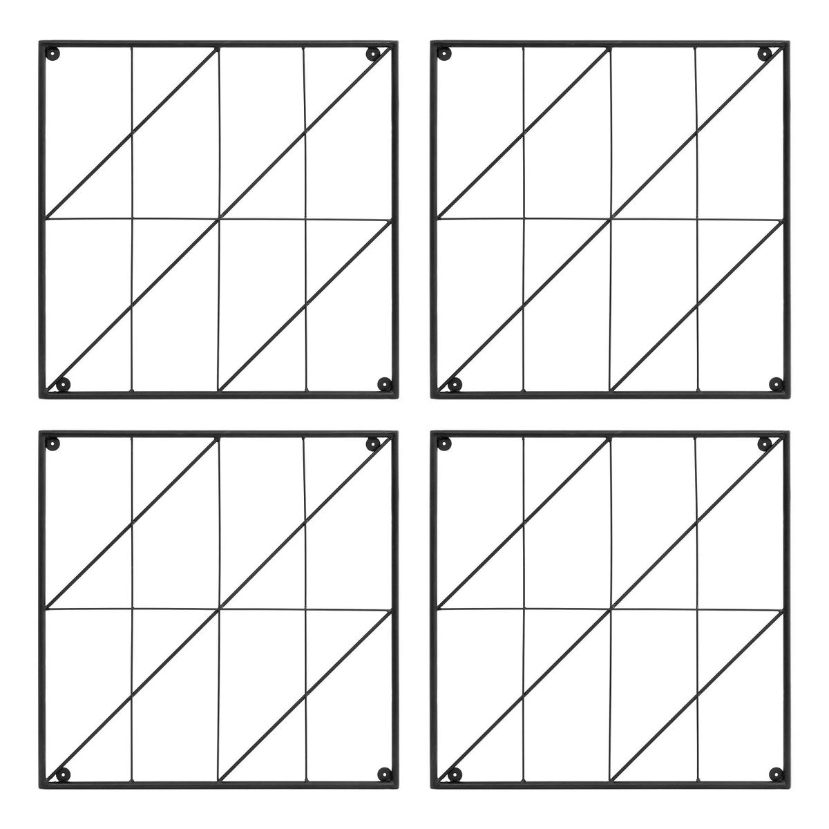 ACHLA Designs 49" Modular Wall-Mounted Wrought Iron Trellis
