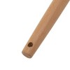 Unique Bargains Spoon Hand Wash Only Wooden Handle Slotted Spoon Silicone Wooden Handle 12.6" 1 Pc - 3 of 4