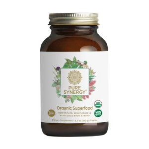 Pure Synergy Organic Superfood Powder – Daily Greens & Antioxidant Supplement for Vitality – 12.5 oz - 1 of 4