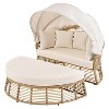 Maggift Outdoor Patio Seating Sets, Distinctive Conversation Friendly Design, Perfect for Gardens, Patios, Living Spaces, Beige, 53.1"*55.5"*49.2" - 3 of 4