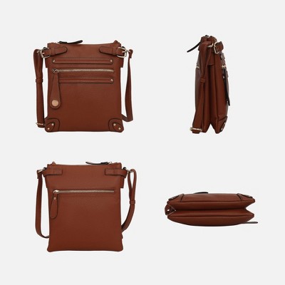 Сумки MKF Collection Messenger Crossbody Bag Multi Pocket Structured Travel Purse | MKF Collection by Mia K - Pink — фото 3