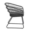 Lyngins 2-Piece Outdoor Club Chair, Wicker-Wrapped Tub Structure Patio Accent Chair, Water-Resistant Cushions, Splayed Sled Legs, Outdoor Dining Chair - 4 of 4