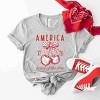 Simply Sage Market Land Of The Free Cherries Short Sleeve Tee - 3 of 4