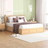Streamdale Queen Size Wood Platform Bed with Underneath Storage and 2 Drawers, Wood Color - 4 of 4