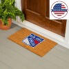 EvergreenNHLNew York Rangers Logo Natural Coir 28 x 16 Inches Indoor Outdoor Doormat - 2 of 4