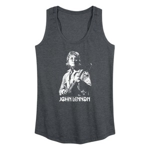 Women's - John Lennon - John Lennon Portrait Graphic Racerback Tank - 1 of 3