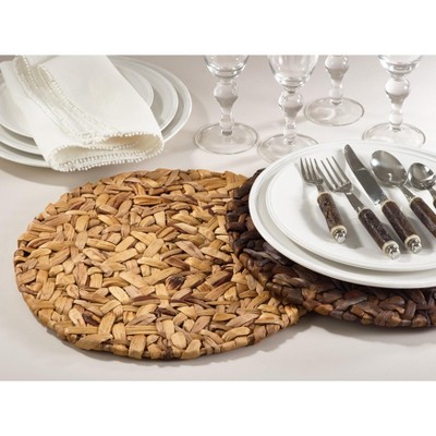 Saro Lifestyle Woven Water Hyacinth Placemat - Thumbnail 2