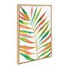 Kate & Laurel All Things Decor (Set of 3) Sylvie EV Palma No. 2 Rainbow Palms Blush and Banana Leaves Framed Canvas WallArts by Various Artists - 3 of 4