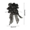 Unique Bargains Floral Bow Pattern Hair Clip 7.87"x1.77"x12.20" Black White 1 Pc - 2 of 4