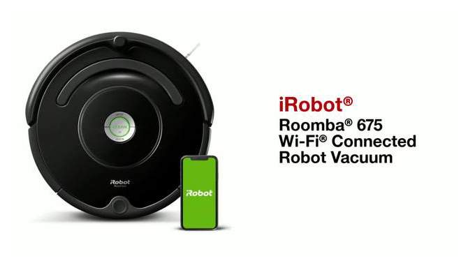 iRobot Roomba 675 Wi-Fi Connected Robot Vacuum, 2 of 14, play video
