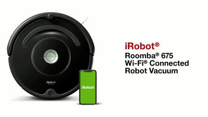 iRobot Roomba 675 Wi-Fi Connected Robot Vacuum, 2 of 14, play video