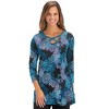 Collections Etc Paisley Lattice V-neck Tunic - 4 of 4