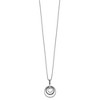 Black Bow Jewelry Black Diamond Triple Circle Necklace in Rhodium Plated Sterling Silver - 2 of 4