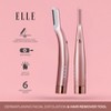 ELLE Multipurpose Dermaplaning & Facial Hair Remover Tool with LED Light - 2 of 4