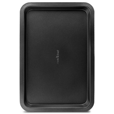 NutriChef 17” Non Stick Cookie Sheet, Large Black Commercial Grade Restaurant Quality Carbon Metal