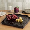 12.75" Stoneware Serving Platter Black - Threshold™ - 2 of 3