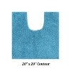 Micro Plush Collection 100% Polyester Solid Tufted Bathroom Rug with Gel Form Backing, Machine Washable, Tumble Dry Bath Mat - 2 of 4