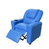 HOMLUX 22"W PU Leather Kids Recliner Chair with Cup Holder - 2 of 3
