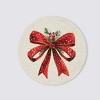 Avanti Linens Christmas Ribbon Set of 4 Round Placemats - 3 of 3