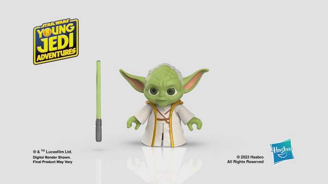 Star Wars Young Jedi Adventures Yoda Action Figure, 2 of 9, play video