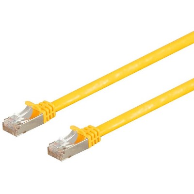 Monoprice Cat7 Ethernet Network Patch Cable - 3 feet - Yellow | 26AWG, Shielded, (S/FTP) - Entegrade Series