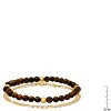 Steeltime mens brown beaded bracelet and sterling silver chain bracelet set - image 3 of 3