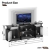 Bestier Modern Gaming TV Stand with LED lights and storage cabinets - 4 of 4