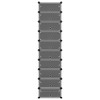 vidaXL Shoe Rack Black 17.3 in.x12.6 in.x68.5 in. PP - 3 of 4