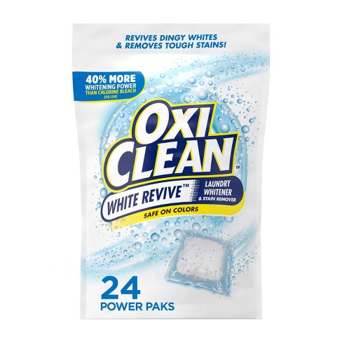 Oxiclean White Revive Laundry Whitener + Stain Remover Power Paks -  24ct/21.1oz : Target