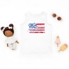 Simply Sage Market Watercolor Flag Coquette Toddler Tank - 3 of 4