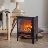 Mlmh & Kngwa 17 inch Indoor Freestanding Electric Fireplace Stove heater with 3D Flame effect - 3 of 4