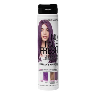 No Fade Fresh Color Depositing Semi-Permanent Hair Color Shampoo - Purple - 6.4 fl oz