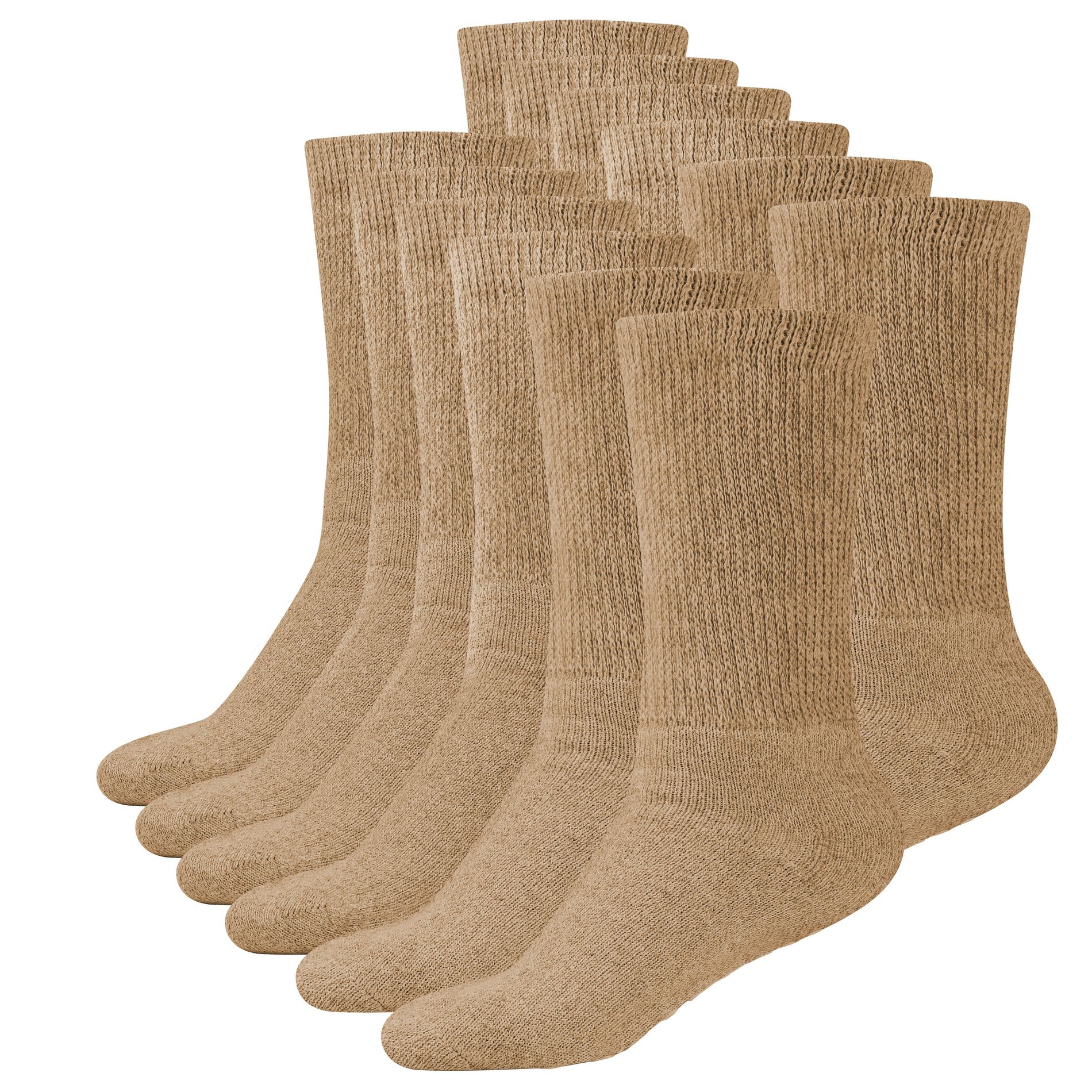 Debra Weitzner Women’s Loose Fit Cotton Diabetic Crew Socks 6 Pairs