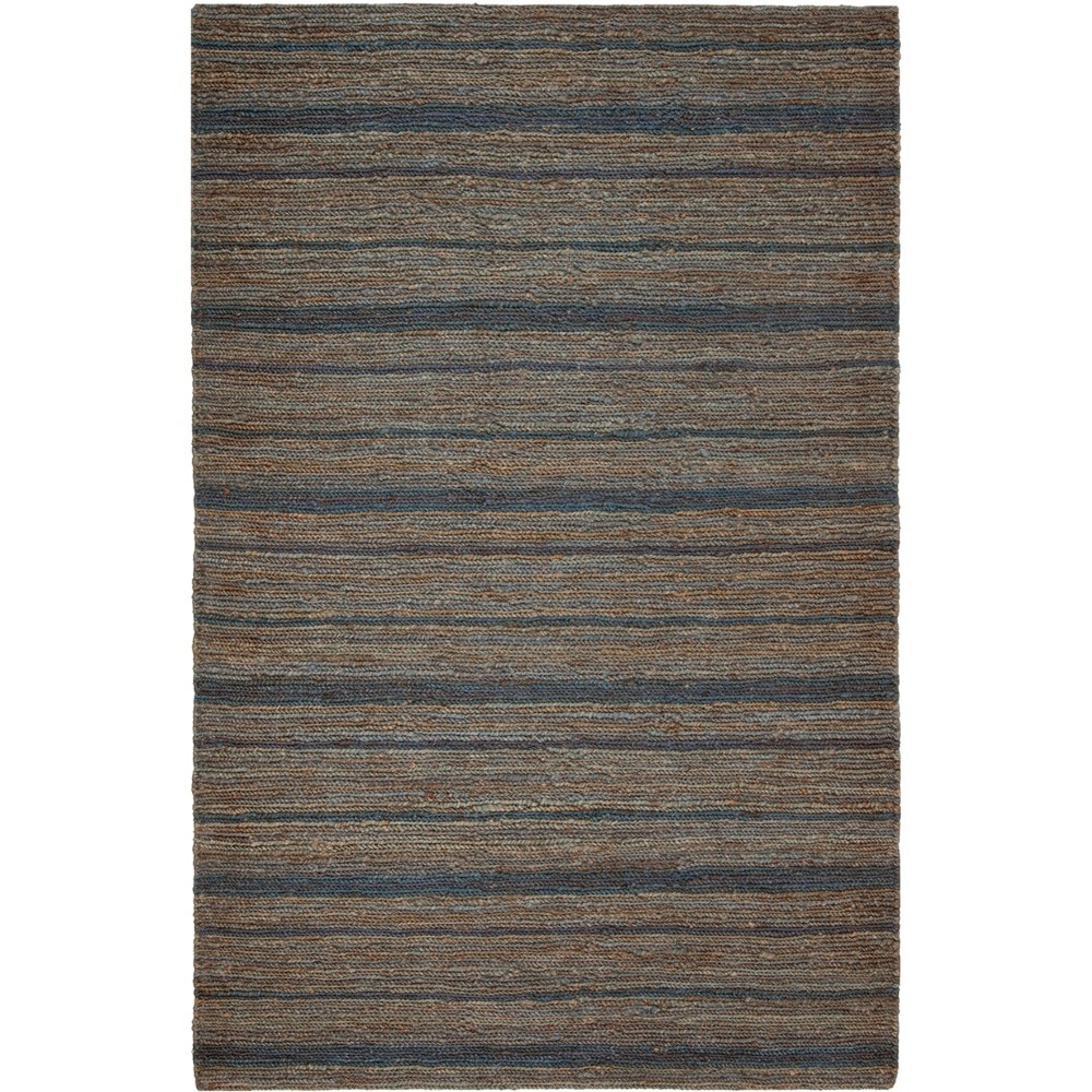 3'x5' Stripe Knotted Accent Rug Blue/Light Gray - Safavieh