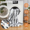 Heated Throw Blanket, Ultra Soft Striped Faux Rabbit Fur Electric Blanket Throw with 4 Heat Settings, 10-Hour Auto Off, White - 4 of 4