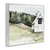 Stupell Industries Quiet Countryside Farmhouse Cottage Green Pasture Framed Giclee Art, White, 14" x 11" - 2 of 4
