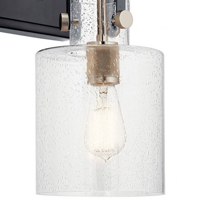 Polished Nickel Modern Outdoor Wall Sconce, 7" x 16.5"
