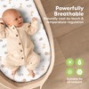 KeaBabies Bassinet Sheet for Baby Girls, Boys, 2-Pack Isla Fitted Bassinet Sheets, Bassinet Mattress Sheets - 4 of 4